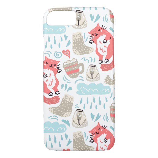 Winter Cats iphone case Case-Mate iPhone Skal (Baksida)