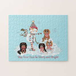 Winter Cavalier Kung Charles Puzzle Pussel