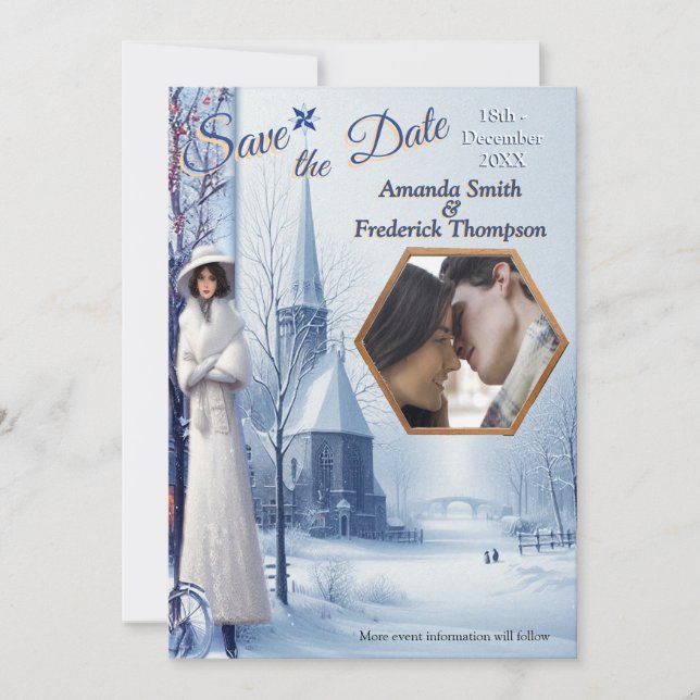 Winter Celebrations in Amsterdam Inbjudningar (Framsida)