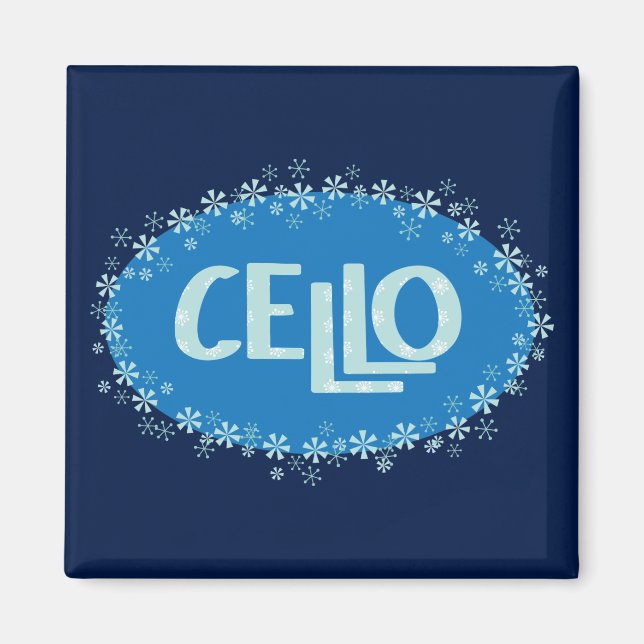 Winter Cello Magnet (Framsidan)