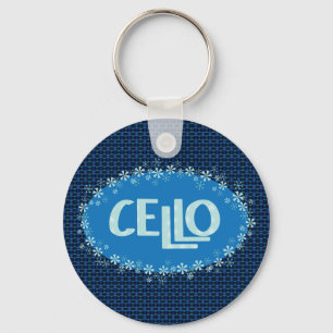 Winter Cello Nyckelring