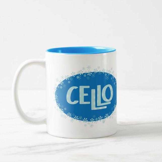 Winter Cello Två-Tonad Mugg (Vänster)