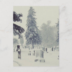Winter Cemetery Vykort