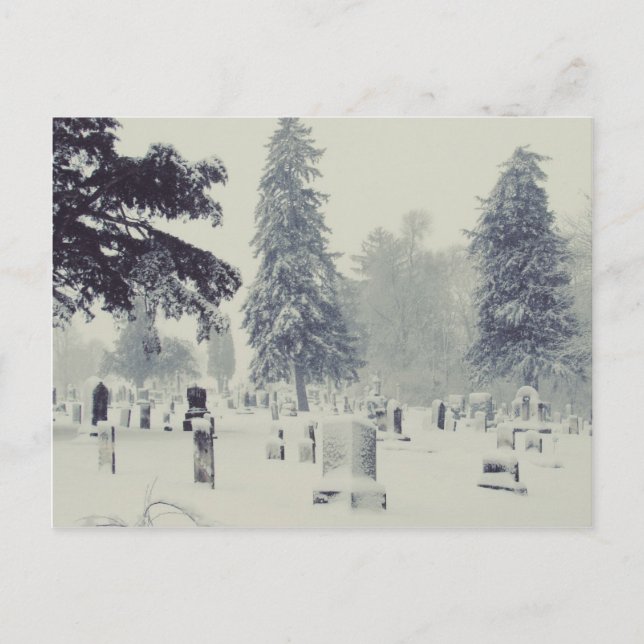 Winter Cemetery Vykort (Framsida)