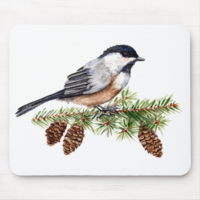 Winter Chickadee Musmatta (Framsidan)