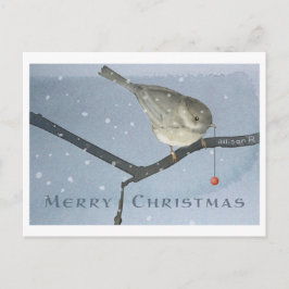 Winter Chickadee Vykort