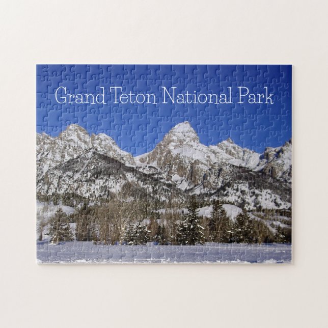 Winter Chill i Grand Teton nationalpark Pussel (Horisontell)