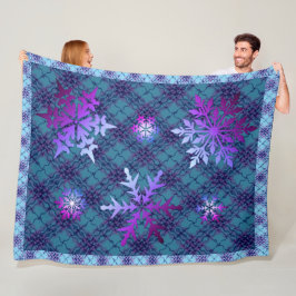 Winter Chill snowflake Fleecefilt