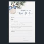 Winter Chinoiserie Bow ger dig råd om spel<br><div class="desc">Winter Chinoiserie Möhippa Games Card,  julspelskort för Möhippor.</div>