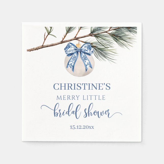 Winter Chinoiserie Möhippa Papper Napkins Pappersservett (Framsidan)