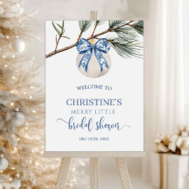 Winter Chinoiserie Välkomstskylt Poster