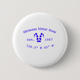 Winter Christmas house blue candy canes est. Year  Knapp