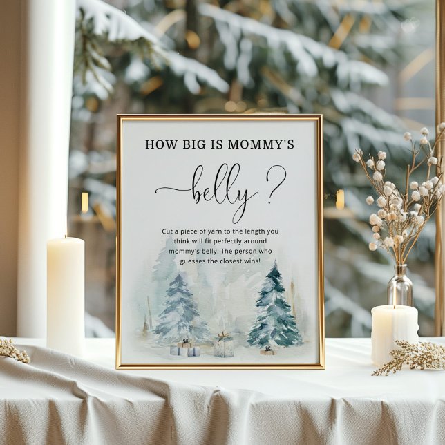 Winter christmas hur stort är mamma Bebelly-spelet Poster (Skapare uppladdad)