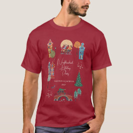 Winter City Helgdag jul Party T Shirt