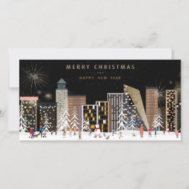 Winter City Wonderland-julscenen med Photo