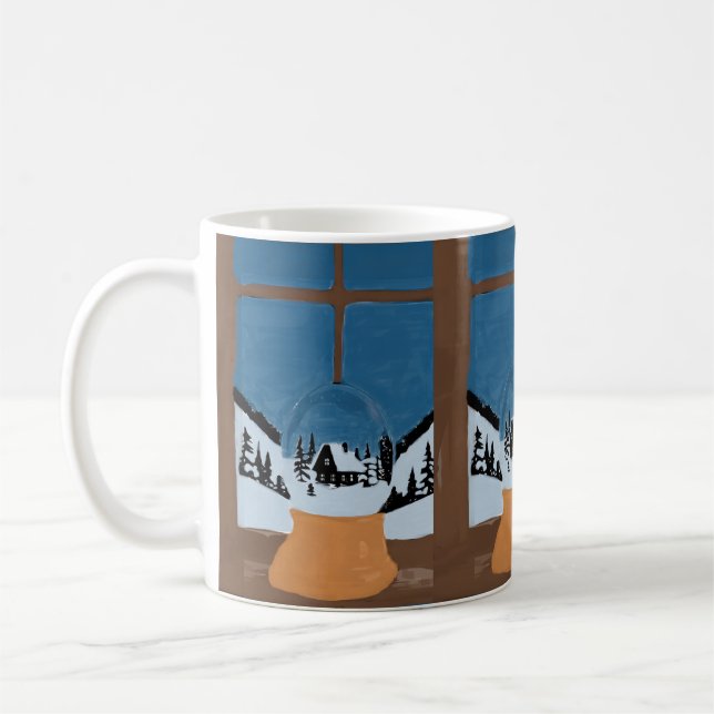 Winter Classic Mug Customizable - Snow Globe Kaffemugg (Vänster)
