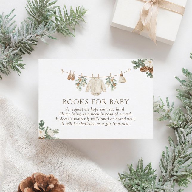 Winter Clothesline Books for Baby Tilläggskort (Skapare uppladdad)