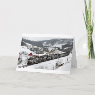 Winter Coal Tåg Kort
