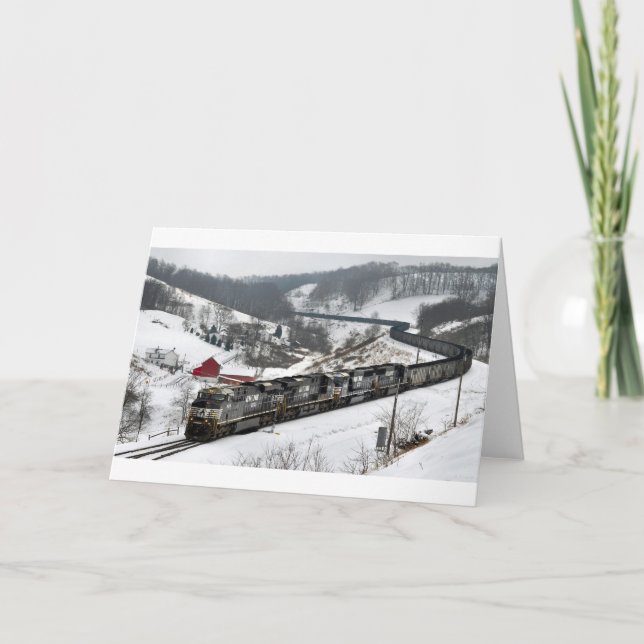 Winter Coal Tåg Kort (Framsida)