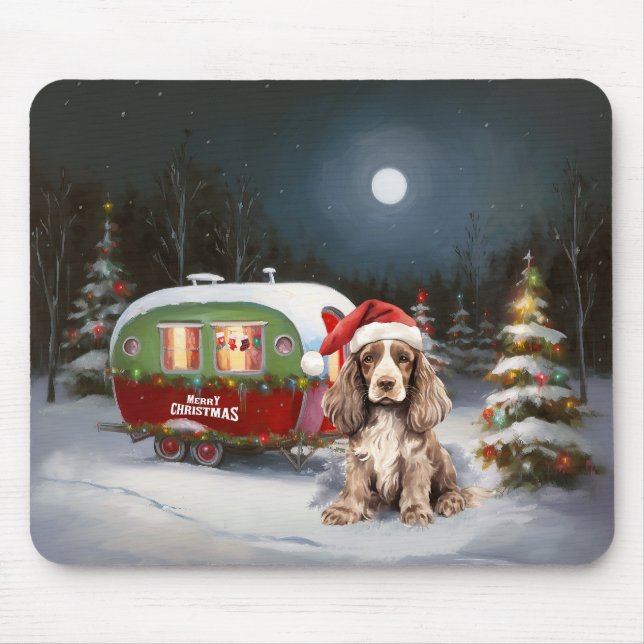 Winter Cocker Spain Caravan jul Äventyr Musmatta (Framsidan)