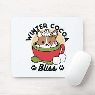 Winter Cocoa Bliss - Cute Hund in Mugg Design Musmatta
