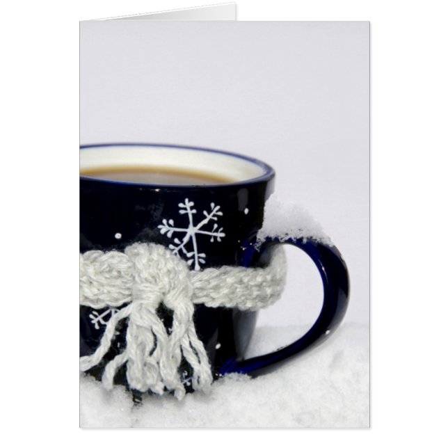 Winter Coffee Hälsningskort (Framsidan)