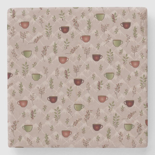 Winter Coffee Journey Stenunderlägg (Framsidan)