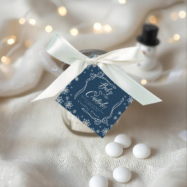 Winter Coquette Blue - Tack, det är Kall Gåvor Etiketter