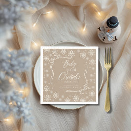 Winter Coquette Taupe Baby, det är kallet Papperss Pappersservett