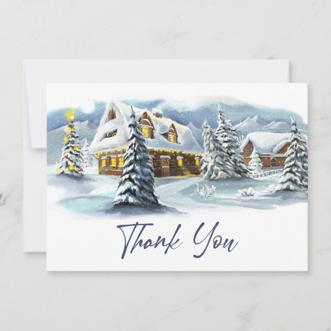 Winter Corporate-Helgdag Julkort (Framsida)