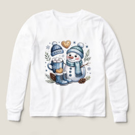 Winter Cozy Snowman T Shirt