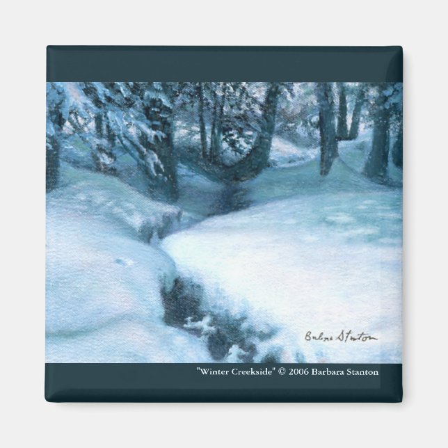 "Winter Creekside" Magnet (Framsidan)