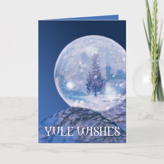 Winter Crystal Yule Card Helgkort (Framsida)
