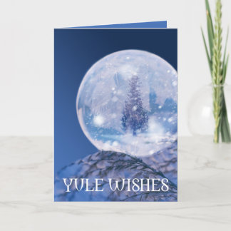 Winter Crystal Yule Card Helgkort