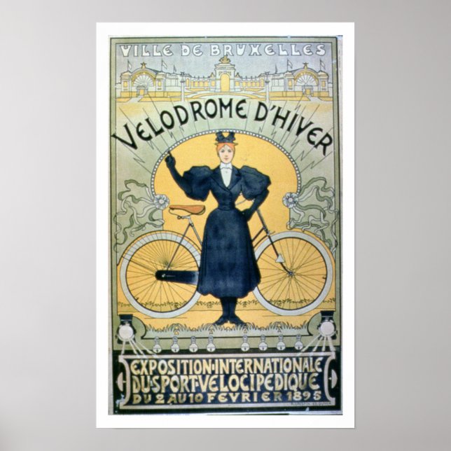'Winter Cycle Tävla Track', Internationell Exhibit Poster (Framsidan)