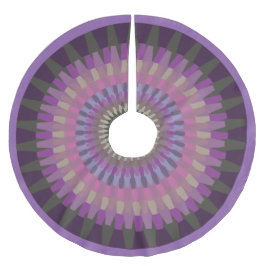 Winter Dahlia in Warm Lila Evening Färg Julgransmatta Fleece