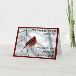 Winter Death of a Very Special Person Card Kort