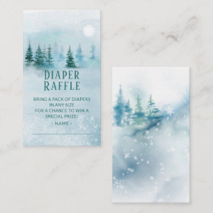 Winter Diaper Raffle Baby Det är Kallet utanför ko Tilläggskort