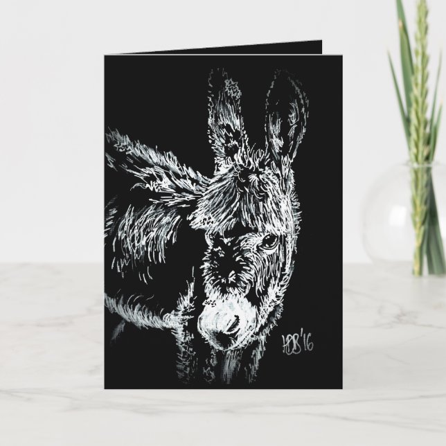 Winter Donkey Helgkort (Framsida)