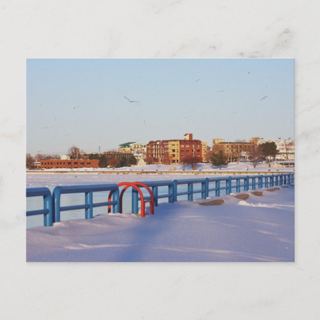 WINTER DOWNTOWN, GRAND HAVEN, MI. USA. VYKORT (Framsida)