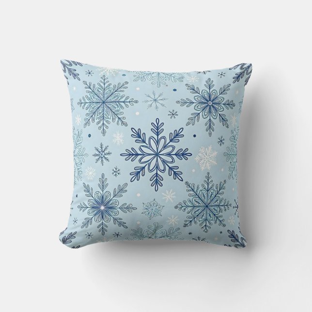 Winter Dreams Snowflake Cushion Kudde (Framsida)