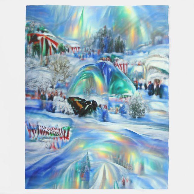 Winter Dreamscape Fleecefilt (Framsidan)
