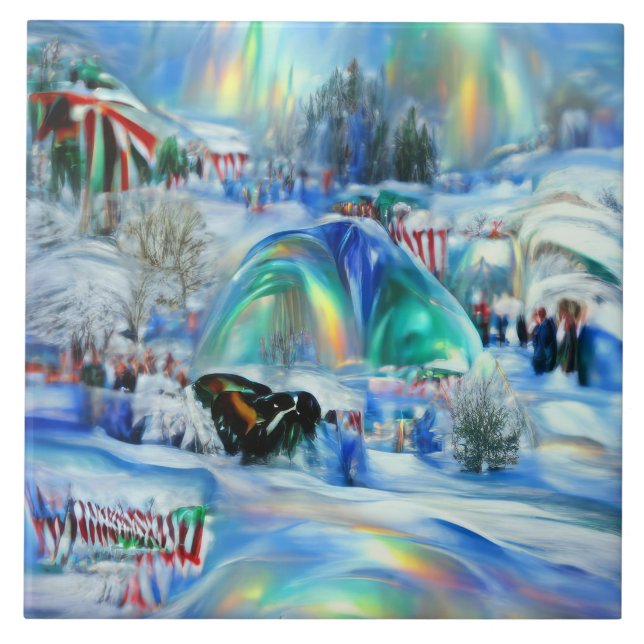 Winter Dreamscape Kakelplatta (Framsidan)