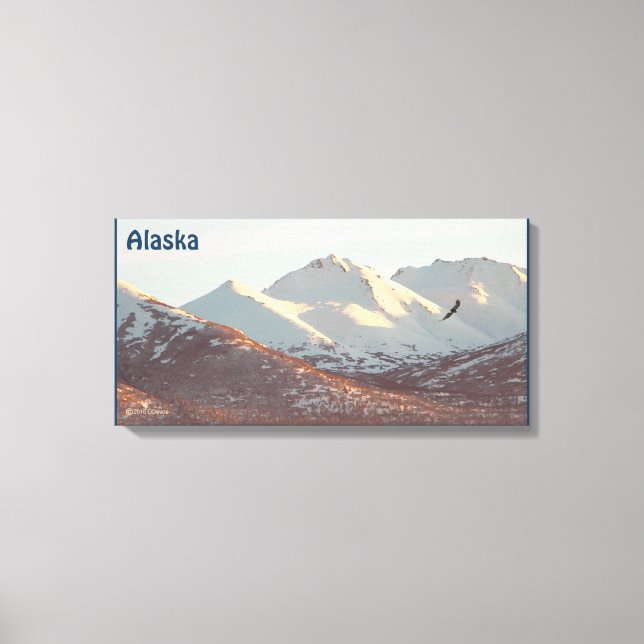 Winter Eagle Canvastryck (Framsida)