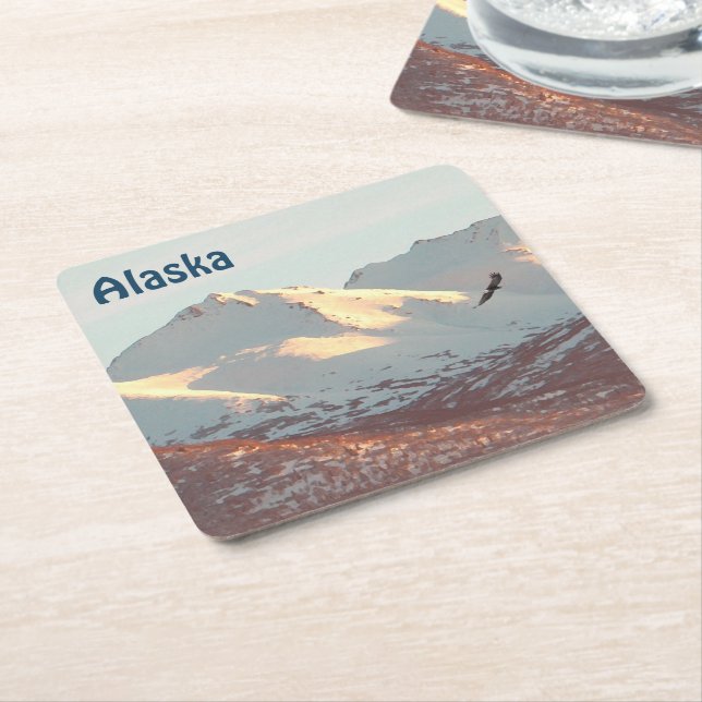 Winter Eagle Underlägg Papper Kvadrat (Vinklad)