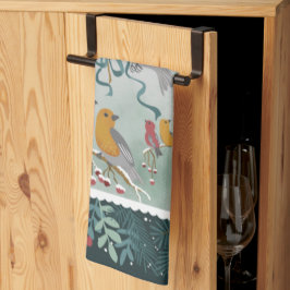 Winter Earth Grönt Sång Kitchen Towels Kökshandduk