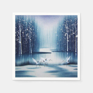 Winter Egrets Pappersservett