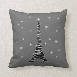 Winter Eiffel Torn Cushion Kudde