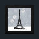 Winter Eiffel Torn, Snowflake Balloons jul Minnesask<br><div class="desc">Den här vackra paristemade helgdag har Eiffel Torn på en snöscen som är komplett med snöflingballonger.</div>