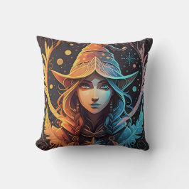Winter Elf Stollig: Den vackra Logotypen Stil desi Kudde